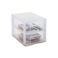 Tour de rangement taille mini (format A4) - 2 tiroirs