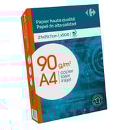 Carrefour ramette de papier 500 feuilles A4 90 grammes