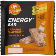 Carrefour sensation barres céréales caramel energy x3 - 105g