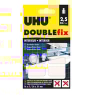 Uhu 16 pastilles doublefix intérieur extra fort - 2.5kg - 26x31mm