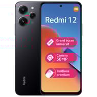 Xiaomi smartphone écran 6.79" REDMI 12 128GO 4G NOIR