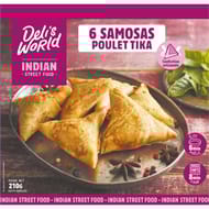 Deli's world 6 samosas poulet tika 210g