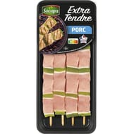 Brochettes de porc extra tendre nature x4 340g Socopa