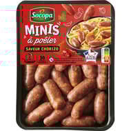MINIS SAUCISSES A POELER Saveur Chorizo 330G