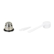 Capsule inox nespresso + cuillère + brosse