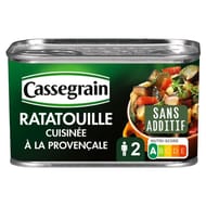 Cassegrain ratatouille cuisinée à la provençale à l'huile d'olive vierge-extra 2% 380g