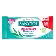 Sanytol lingettes desinfectantes multi-usages maxi x84
