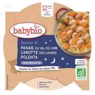 Babybio bonne nuit panais carotte riz sans gluten dès 12 mois 230g
