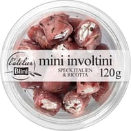 Atelier blini mini involtini speck Italien et ricotta 120g