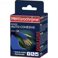 Mercurochrome bande auto-cohesive 4.5m x7.5cm