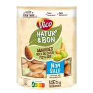 Vico natur'& bon mélange amandes noix de cajou pistaches 140g