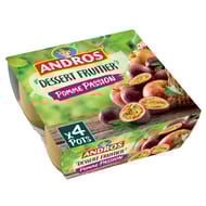 Andros dessert fruitier pomme passion 4x100g
