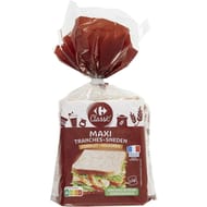 Carrefour classic' pain de mie complet maxi tranches 550g