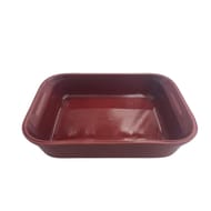 Carrefour home plat rectangle 32cm bordeaux clair