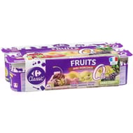 Carrefour classic yaourt aux fruits avec morceaux 0% mg 8x125g