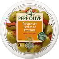 Père olive olives poivrons et herbes et provence 150g