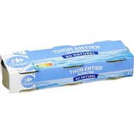 Carrefour Classic' thon entier albacore au naturel 3x 56g