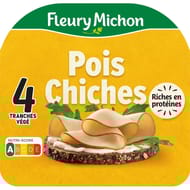 Fleury Michon les tranches végé pois chiches 4 tranches 120g