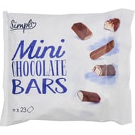 Simpl mini barres chocolatées 450g