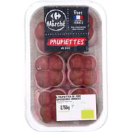 Paupiette de porc bardée x6 750g Carrefour