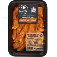 Emincé de porc saveurs mexicaine carrefour 300g