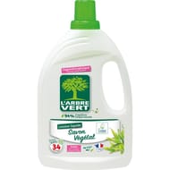 L'arbre vert lessive savon végétal hypoallergénique 34 lavages 1.53l