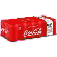 Coca-Cola boîte 18x33cl offre fidélité