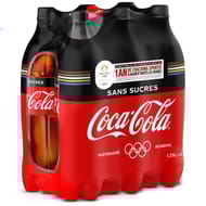 Coca-Cola sans sucres 6x1.75L contour JO