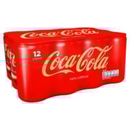 Coca-Cola sans caféine boîte 12x15cl