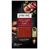 Labeyrie magret de canard du sud-ouest fumé au bois de hêtre 80g