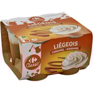 Carrefour classic liégeois caramel 4x100g
