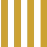 50 serviettes en ouate 40x40cm 3 plis stripes jaune