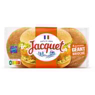 Jacquet 4 burgers géant brioché 300g