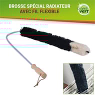 Lisere vert brosse spécial radiateur avec fil flexible