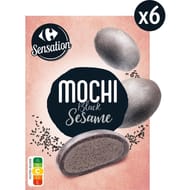 Carrefour sensation mochi black sésame 210g