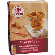 Carrefour biscuit apéritifs crêpes fourrées bacon 65g