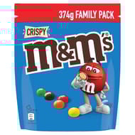 M&M's crispy au riz souffle - family pack - pochon 374g