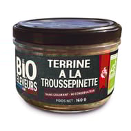 Le bio des éleveurs terrine à la trousspinette bio 160g