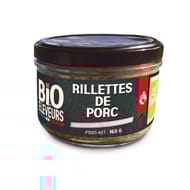 Le bio des éleveurs rillettes de porc 160g