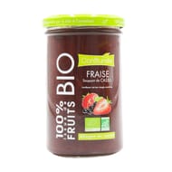 Confiturelle 100% fruits bio fraise soupçon de cassis sans sucre ajoutés 290g