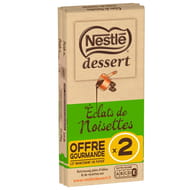 Nestlé dessert noir éclats de noisettes 2x170g - 340g