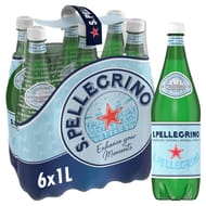 San Pellegrino eau minérale naturelle gazeuse 6x1L