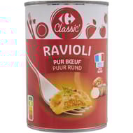 Carrefour classic' ravioli pur boeuf 400g