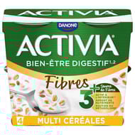 Activia fibres multicéréales 4x120g