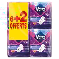 Nana 80 serviettes ultra goodnight 6+2