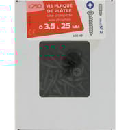 Trefilaction vis plaque de plâtre tête trompette 3,5 x 25 mm