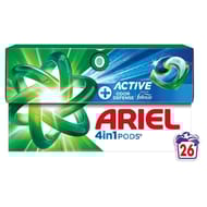 Ariel 4en1 pods lessive en capsules odor defense 26 lavages