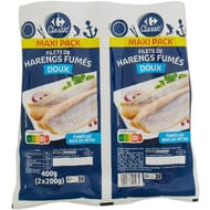 Carrefour classic' hareng fumé doux 2 x 200g