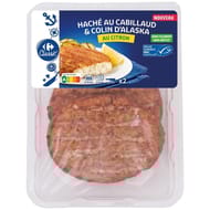 Carrefour classic' haché cabillaud/colin citron 200g
