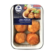 Carrefour extra mini arancini tomate mozzarella 200g
